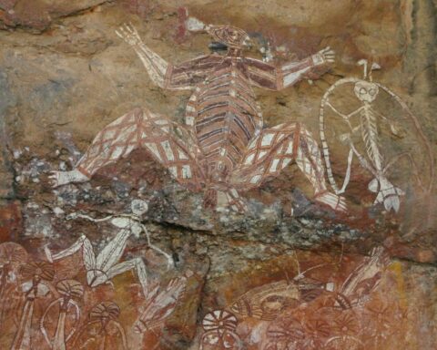 Aboriginal stone carving