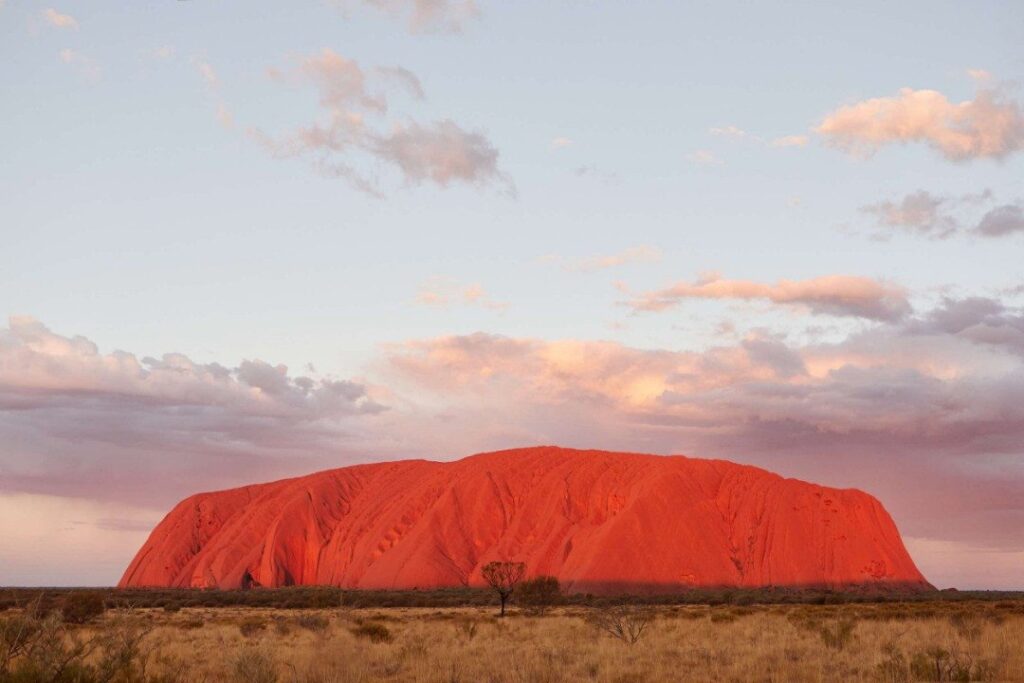 Uluru at sunset