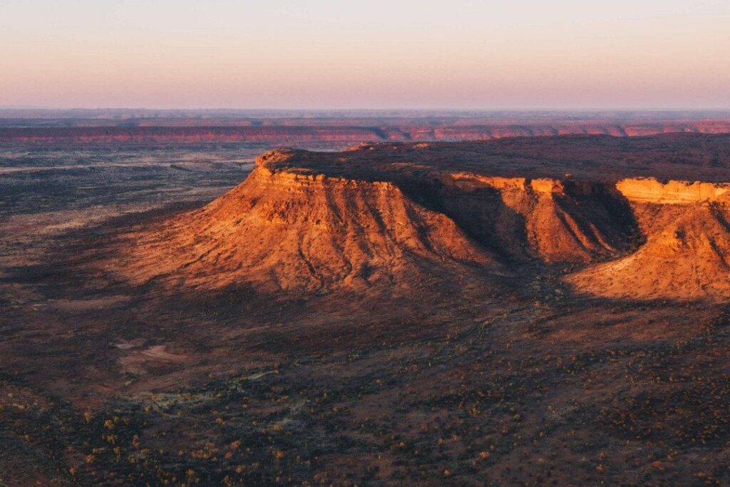 Ariel view of Kings Canyon