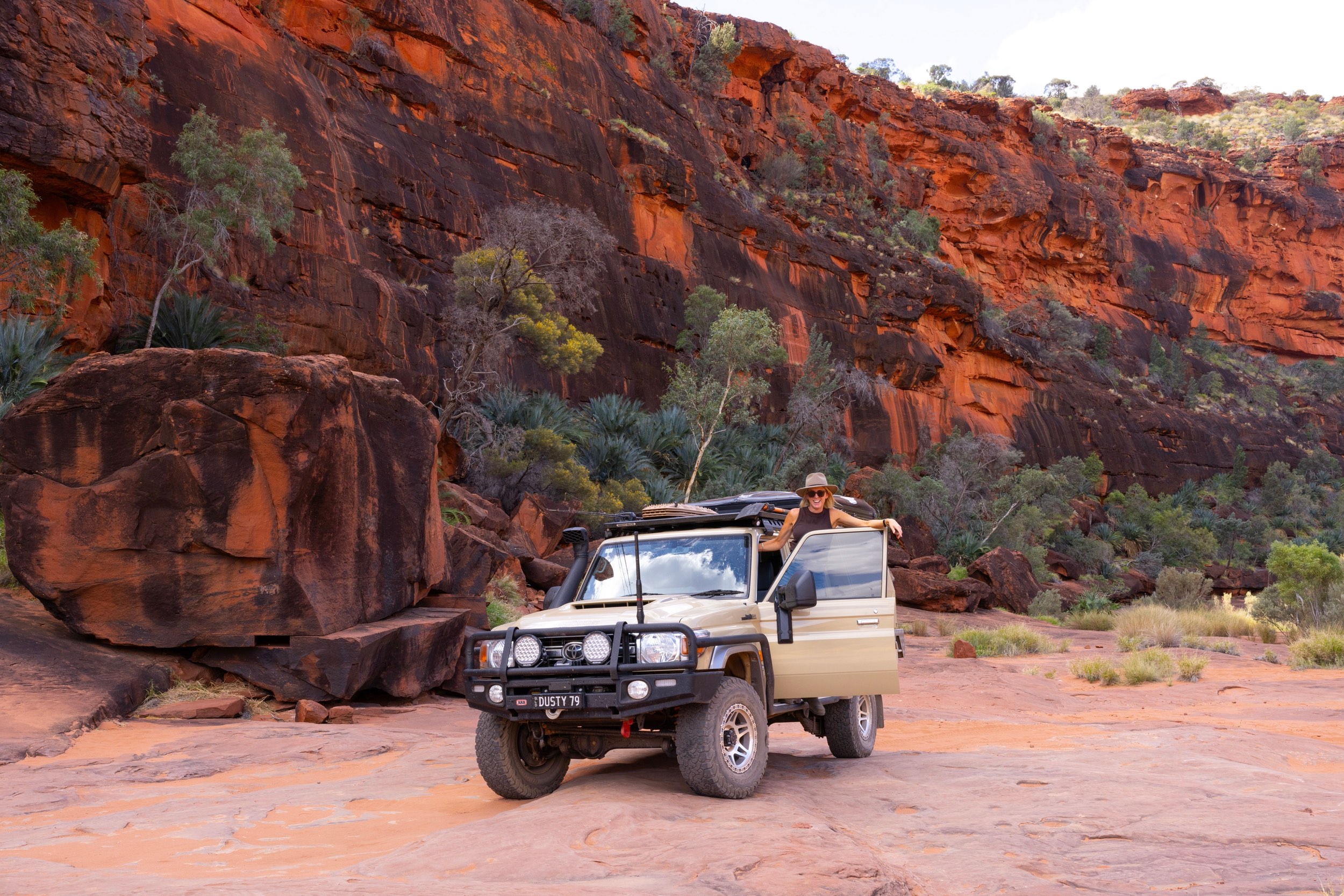 Spread over 46,000km2 of desert landscapes, rocky gorges and attractive waterholes, the Finke Gorge National Park is popular both for its beauty and close proximity to Alice. It??s most famous for the oasis-like Palm Valley, which is full of towering red cabbage palm trees, a species found nowhere else in the world and lends an appealing prehistoric feel.The Finke River is also found in the park and is estimated to be the oldest river in the world, dating back 350 million years. The park is also popular for its bushwalking and 4WD tracks.